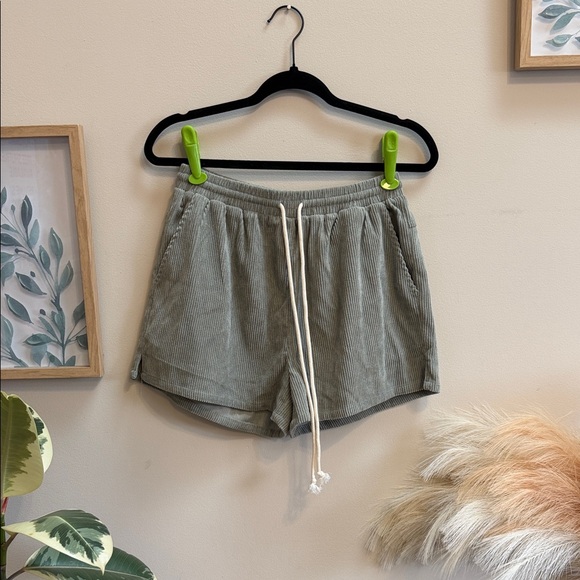 Wishlist Pants - Wishlist Olive Corduroy Athletic Shorts